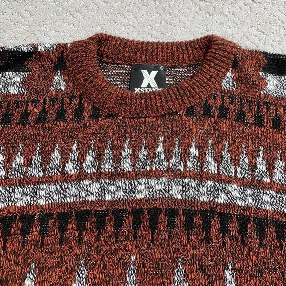 XSTATX Other - XSTATX Vtg Southwest Aztec Knit Sweater Made USA Mens M/L Grandpa